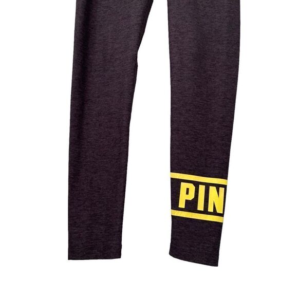 PINK Victoria's Secret High Waist Legging in Grey and Neon Green Size Small - Picture 4 of 5